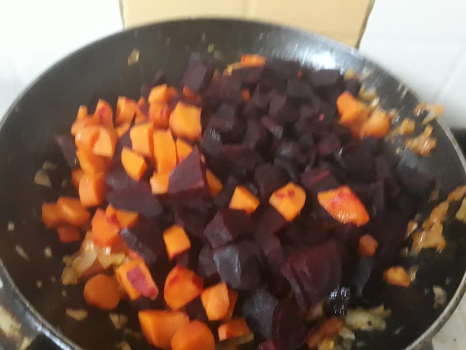 beetroot and carrot palya3